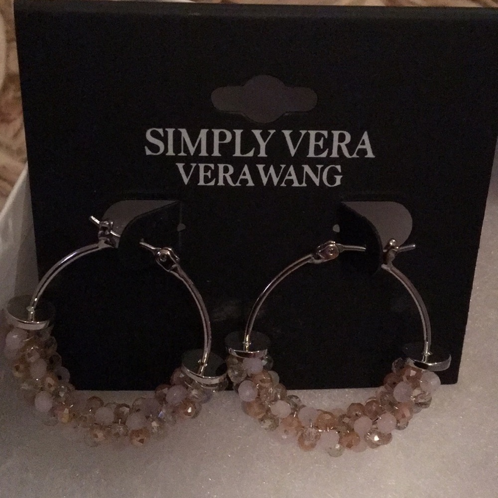 Brand new tan stones earrings